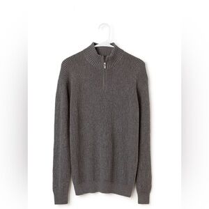 Tommy Bahama gray quarter zip sweater